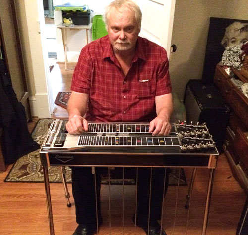 Ricky Hagan with Emmons steel guitar